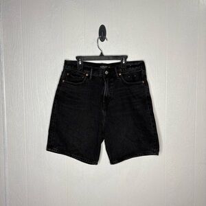 Abercrombie & Fitch authentic rigid denim loose short black size 32